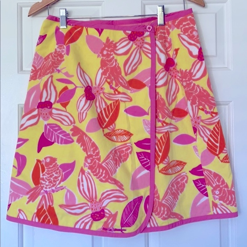 Lilly Pulitzer white tag reversible skirt RARE